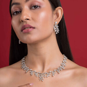 Anushka Sharma Silver Zircon Pendant with Link Chain (Copy)